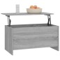 vidaXL Mesa de centro madera contrachapada gris Sonoma 102x55,5x52,5cm vidaXL Mesa de centro madera contrachapada gris Sonoma 102x55,5x52,5cm