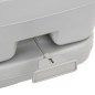 vidaXL Inodoro de camping portátil HDPE gris y blanco 10+10 L vidaXL Inodoro de camping portátil HDPE gris y blanco 10+10 L