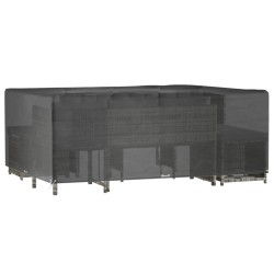 vidaXL Funda para muebles de jardín 16 ojales rectangular 300x250x90cm