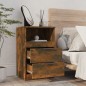 vidaXL Mesitas de noche 2 uds madera contrachapada color roble ahumado vidaXL Mesitas de noche 2 uds madera contrachapada color roble ahumado