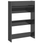 vidaXL Zapatero de pared madera contrachapada gris brillo 60x18x90 cm vidaXL Zapatero de pared madera contrachapada gris brillo 60x18x90 cm
