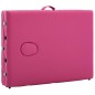 vidaXL Camilla de masaje plegable 3 zonas madera rosa vidaXL Camilla de masaje plegable 3 zonas madera rosa