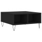 vidaXL Mesa de centro madera de ingeniería negro 60x60x30 cm vidaXL Mesa de centro madera de ingeniería negro 60x60x30 cm