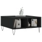 vidaXL Mesa de centro madera de ingeniería negro 60x60x30 cm vidaXL Mesa de centro madera de ingeniería negro 60x60x30 cm