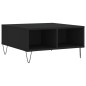 vidaXL Mesa de centro madera de ingeniería negro 60x60x30 cm vidaXL Mesa de centro madera de ingeniería negro 60x60x30 cm