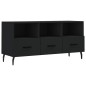 vidaXL Mueble de TV madera de ingeniería negro 102x36x50 cm