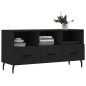 vidaXL Mueble de TV madera de ingeniería negro 102x36x50 cm