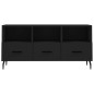 vidaXL Mueble de TV madera de ingeniería negro 102x36x50 cm