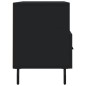 vidaXL Mueble de TV madera de ingeniería negro 102x36x50 cm