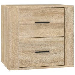 vidaXL Mesita de noche de pared color roble Sonoma 50x36x47 cm