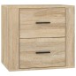 vidaXL Mesita de noche de pared color roble Sonoma 50x36x47 cm vidaXL Mesita de noche de pared color roble Sonoma 50x36x47 cm