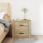 vidaXL Mesita de noche de pared color roble Sonoma 50x36x47 cm vidaXL Mesita de noche de pared color roble Sonoma 50x36x47 cm