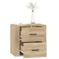 vidaXL Mesita de noche de pared color roble Sonoma 50x36x47 cm vidaXL Mesita de noche de pared color roble Sonoma 50x36x47 cm