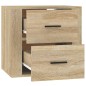 vidaXL Mesita de noche de pared color roble Sonoma 50x36x47 cm vidaXL Mesita de noche de pared color roble Sonoma 50x36x47 cm