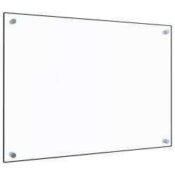 vidaXL Protector contra salpicaduras cocina vidrio templado 70x50 cm