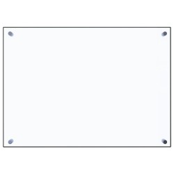 vidaXL Protector contra salpicaduras cocina vidrio templado 70x50 cm