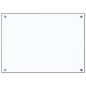 vidaXL Protector contra salpicaduras cocina vidrio templado 70x50 cm