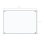 vidaXL Protector contra salpicaduras cocina vidrio templado 70x50 cm