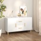 vidaXL Aparador de madera de ingeniería blanco 100x36x60 cm vidaXL Aparador de madera de ingeniería blanco 100x36x60 cm