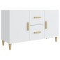 vidaXL Aparador de madera de ingeniería blanco 100x36x60 cm vidaXL Aparador de madera de ingeniería blanco 100x36x60 cm