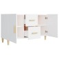 vidaXL Aparador de madera de ingeniería blanco 100x36x60 cm vidaXL Aparador de madera de ingeniería blanco 100x36x60 cm