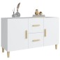 vidaXL Aparador de madera de ingeniería blanco 100x36x60 cm vidaXL Aparador de madera de ingeniería blanco 100x36x60 cm