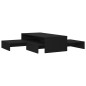 vidaXL Mesa de centro apilable contrachapada negro 100x100x26,5 cm vidaXL Mesa de centro apilable contrachapada negro 100x100x26,5 cm
