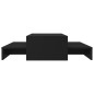 vidaXL Mesa de centro apilable contrachapada negro 100x100x26,5 cm vidaXL Mesa de centro apilable contrachapada negro 100x100x26,5 cm