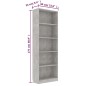 vidaXL Estantería de 5 niveles contrachapada gris hormigón 60x24x175cm vidaXL Estantería de 5 niveles contrachapada gris hormigón 60x24x175cm