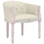 vidaXL Silla de comedor de lino beige vidaXL Silla de comedor de lino beige