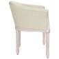 vidaXL Silla de comedor de lino beige vidaXL Silla de comedor de lino beige