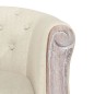 vidaXL Silla de comedor de lino beige vidaXL Silla de comedor de lino beige