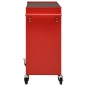 vidaXL Carro para herramientas con 4 cajones acero rojo vidaXL Carro para herramientas con 4 cajones acero rojo