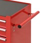 vidaXL Carro para herramientas con 4 cajones acero rojo vidaXL Carro para herramientas con 4 cajones acero rojo
