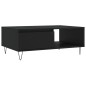 vidaXL Mesa de centro madera de ingeniería negro 90x60x35 cm vidaXL Mesa de centro madera de ingeniería negro 90x60x35 cm