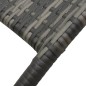 vidaXL Tumbona plegable de ratán sintético gris vidaXL Tumbona plegable de ratán sintético gris