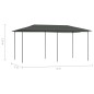 vidaXL Cenador gris antracita 3x6x2,6 m 160 g/m² vidaXL Cenador gris antracita 3x6x2,6 m 160 g/m²