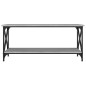 vidaXL Mesa de centro madera y hierro gris Sonoma 100x45x45 cm vidaXL Mesa de centro madera y hierro gris Sonoma 100x45x45 cm