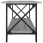 vidaXL Mesa de centro madera y hierro gris Sonoma 100x45x45 cm vidaXL Mesa de centro madera y hierro gris Sonoma 100x45x45 cm