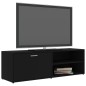 vidaXL Mueble de TV madera contrachapada negra 120x34x37 cm vidaXL Mueble de TV madera contrachapada negra 120x34x37 cm