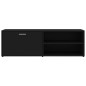 vidaXL Mueble de TV madera contrachapada negra 120x34x37 cm vidaXL Mueble de TV madera contrachapada negra 120x34x37 cm