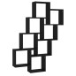 vidaXL Estante cubo de pared madera contrachapada negro 90x15x119 cm vidaXL Estante cubo de pared madera contrachapada negro 90x15x119 cm