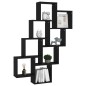 vidaXL Estante cubo de pared madera contrachapada negro 90x15x119 cm vidaXL Estante cubo de pared madera contrachapada negro 90x15x119 cm