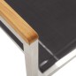 vidaXL Sillas de jardín 4 unidades textilene y acero inoxidable gris vidaXL Sillas de jardín 4 unidades textilene y acero inoxidable gris