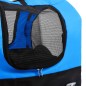 vidaXL Remolque de bicicleta para mascotas cochecito 2 en 1 azul negro vidaXL Remolque de bicicleta para mascotas cochecito 2 en 1 azul negro