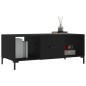 vidaXL Mesa de centro madera contrachapada negro 102x50x40 cm vidaXL Mesa de centro madera contrachapada negro 102x50x40 cm
