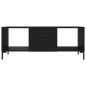vidaXL Mesa de centro madera contrachapada negro 102x50x40 cm vidaXL Mesa de centro madera contrachapada negro 102x50x40 cm