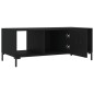 vidaXL Mesa de centro madera contrachapada negro 102x50x40 cm vidaXL Mesa de centro madera contrachapada negro 102x50x40 cm