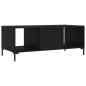 vidaXL Mesa de centro madera contrachapada negro 102x50x40 cm vidaXL Mesa de centro madera contrachapada negro 102x50x40 cm