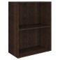vidaXL Estantería de madera de ingeniería roble ahumado 60x31x78 cm vidaXL Estantería de madera de ingeniería roble ahumado 60x31x78 cm